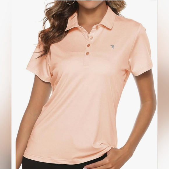 TBMPOY Golf Polo • Size M • Peach - Picture 1 of 8